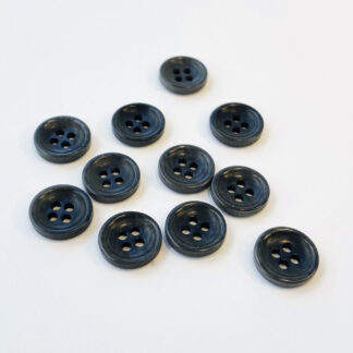 11mm 'Warwick' Corozo Shirt button - 5 colours - GREY, 1-99