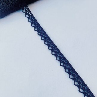 black cotton lace trim